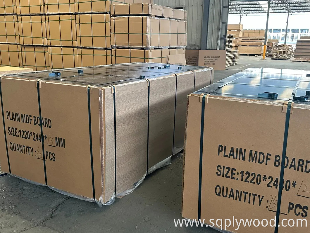 18mm E2 Grade Honsoar UV Pet Film Melamine MDF for Furniture